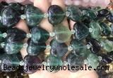 HGBS98 15 inches 20mm heart fluorite beads wholesale HGBS98 15 inches 20mm heart fluorite beads wholesale
