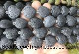 HGBS99 15 inches 20mm heart black lava beads wholesale HGBS99 15 inches 20mm heart black lava beads wholesale