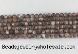 LPBS17 15 inches 6mm round natural purple Lepidolite beads wholesale