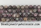 LPBS20 15 inches 12mm round natural purple Lepidolite beads wholesale