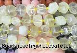 LQBS01 15 inches 12*16mm - 13*18mm faceted nuggets lemon quartz beads LQBS01 15 inches 12*16mm - 13*18mm faceted nuggets lemon quartz beads