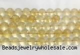 LSBS159 15 inches 16mm round crackle citrine gemstone beads wholesale LSBS159 15 inches 16mm round crackle citrine gemstone beads wholesale