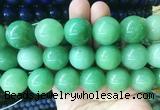 LSBS179 15 inches 20mm round dyed green aventurine gemstone beads wholesale LSBS179 15 inches 20mm round dyed green aventurine gemstone beads wholesale