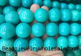LSBS183 15 inches 20mm round green howlite turquoise beads wholesale LSBS183 15 inches 20mm round green howlite turquoise beads wholesale