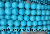 LSBS188 15 inches 16mm round blue howlite turquoise beads wholesale LSBS188 15 inches 16mm round blue howlite turquoise beads wholesale