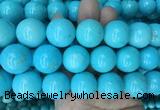 LSBS190 15 inches 20mm round blue howlite turquoise beads wholesale LSBS190 15 inches 20mm round blue howlite turquoise beads wholesale