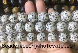LSBS204 15 inches 16mm round dalmatian gemstone beads wholesale LSBS204 15 inches 16mm round dalmatian gemstone beads wholesale