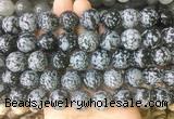 LSBS205 15 inches 16mm round snowflake obsidian gemstone beads wholesale LSBS205 15 inches 16mm round snowflake obsidian gemstone beads wholesale