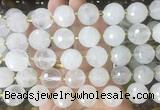 LSBS212 15 inches 16mm faceted round Angola crystal quartz beads wholesale LSBS212 15 inches 16mm faceted round Angola crystal quartz beads wholesale
