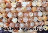 LSBS239 15 inches 14mm round red gum flower crystal beads wholesale LSBS239 15 inches 14mm round red gum flower crystal beads wholesale