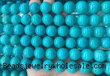 LSBS266 15 inches 14mm round blue howlite turquoise gemstone beads wholesale LSBS266 15 inches 14mm round blue howlite turquoise gemstone beads wholesale