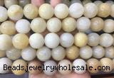 LSBS317 15 inches 18mm round yellow jade gemstone beads wholesale LSBS317 15 inches 18mm round yellow jade gemstone beads wholesale