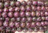 LSBS346 15 inches 14mm round gold color stone beads wholesale LSBS346 15 inches 14mm round gold color stone beads wholesale