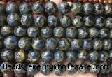 LSBS348 15 inches 14mm round gold color stone beads wholesale LSBS348 15 inches 14mm round gold color stone beads wholesale