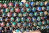 LSBS351 15 inches 14mm round gold color stone beads wholesale LSBS351 15 inches 14mm round gold color stone beads wholesale