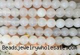 LSBS352 15 inches 14mm round white agate gemstone beads wholesale LSBS352 15 inches 14mm round white agate gemstone beads wholesale