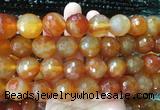 LSBS375 15 inches 18mm faceted round red agate gemstone beads wholesale LSBS375 15 inches 18mm faceted round red agate gemstone beads wholesale