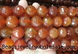 LSBS379 15 inches 20mm faceted round red agate gemstone beads wholesale LSBS379 15 inches 20mm faceted round red agate gemstone beads wholesale