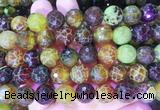 LSBS392 15 inches 14mm faceted round dragon veins agate gemstone beads wholesale LSBS392 15 inches 14mm faceted round dragon veins agate gemstone beads wholesale