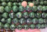 LSBS411 15 inches 18mm faceted round ruby zoisite gemstone beads wholesale LSBS411 15 inches 18mm faceted round ruby zoisite gemstone beads wholesale