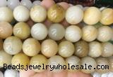 LSBS46 15 inches 16mm round yellow jade gemstone beads wholesale LSBS46 15 inches 16mm round yellow jade gemstone beads wholesale