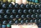 LSBS55 15 inches 16mm round black agate gemstone beads wholesale LSBS55 15 inches 16mm round black agate gemstone beads wholesale