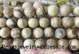 LSBS58 15 inches 16mm round picture jasper gemstone beads wholesale LSBS58 15 inches 16mm round picture jasper gemstone beads wholesale