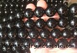 LSBS65 15 inches 16mm round black obsidian gemstone beads wholesale LSBS65 15 inches 16mm round black obsidian gemstone beads wholesale