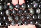 LSBS68 15 inches 16mm round rainbow obsidian gemstone beads wholesale LSBS68 15 inches 16mm round rainbow obsidian gemstone beads wholesale