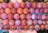 LSBS71 15 inches 16mm round red dragon veins agate beads wholesale LSBS71 15 inches 16mm round red dragon veins agate beads wholesale