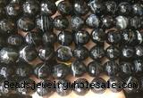 LSBS718 15 inches 14mm faceted round banded black agate gemstone beads wholesale LSBS718 15 inches 14mm faceted round banded black agate gemstone beads wholesale