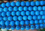 LSBS730 15 inches 14mm round howlite turquoise gemstone beads wholesale LSBS730 15 inches 14mm round howlite turquoise gemstone beads wholesale