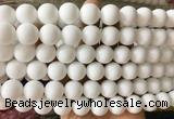 LSBS880 15 inches 14mm round white porcelain gemstone beads wholesale LSBS880 15 inches 14mm round white porcelain gemstone beads wholesale