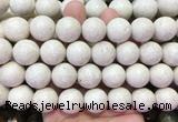LSBS882 15 inches 18mm round white fossil jasper gemstone beads wholesale LSBS882 15 inches 18mm round white fossil jasper gemstone beads wholesale