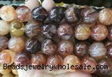 LSBS925 15 inches 18mm round red gum flower crystal gemstone beads wholesale LSBS925 15 inches 18mm round red gum flower crystal gemstone beads wholesale