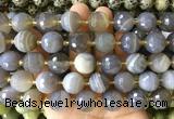 LSBS943 15 inches 16mm faceted round Banded agate gemstone beads wholesale LSBS943 15 inches 16mm faceted round Banded agate gemstone beads wholesale