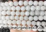 LSBS949 15 inches 14mm faceted round white jade gemstone beads wholesale LSBS949 15 inches 14mm faceted round white jade gemstone beads wholesale