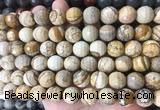 LSBS962 15 inches 14mm faceted round picture jasper gemstone beads wholesale LSBS962 15 inches 14mm faceted round picture jasper gemstone beads wholesale