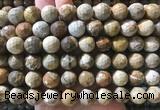 LSBS963 15 inches 14mm faceted round wooden jasper gemstone beads wholesale LSBS963 15 inches 14mm faceted round wooden jasper gemstone beads wholesale
