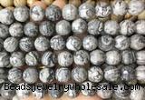 LSBS969 15 inches 14mm faceted round grey picture jasper gemstone beads wholesale LSBS969 15 inches 14mm faceted round grey picture jasper gemstone beads wholesale