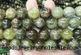 LSBS99 15 inches 16mm round green garnet gemstone beads wholesale LSBS99 15 inches 16mm round green garnet gemstone beads wholesale