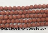 LVBS01 6mm, 8mm, 10mm, 12mm, 14mm, 16mm, 18mm & 20mm round dark red lava beads