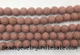 LVBS02 6mm, 8mm, 10mm, 12mm, 14mm, 16mm, 18mm & 20mm round red lava beads