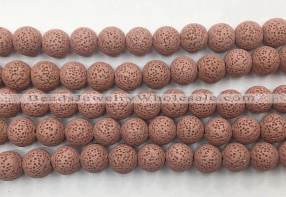 LVBS02 6mm, 8mm, 10mm, 12mm, 14mm, 16mm, 18mm & 20mm round red lava beads