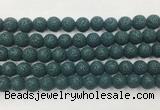 LVBS06 6mm, 8mm, 10mm, 12mm, 14mm, 16mm, 18mm & 20mm round charm blue lava beads