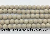 LVBS15 6mm, 8mm, 10mm, 12mm, 14mm, 16mm, 18mm & 20mm round belge lava beads