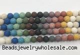 LVBS16 6mm, 8mm, 10mm, 12mm, 14mm, 16mm, 18mm & 20mm round rainbow lava beads