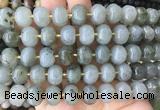 MEBS31 15 inches 8*12mm pumpkin labradorite beads wholesale MEBS31 15 inches 8*12mm pumpkin labradorite beads wholesale