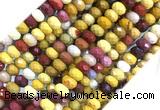 MKBS02 15 inches 5*8mm faceted rondelle mookaite gemstone beads