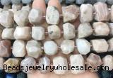 MSBS20 15 inches 12*16mm - 13*18mm faceted nuggets moonstone beads MSBS20 15 inches 12*16mm - 13*18mm faceted nuggets moonstone beads